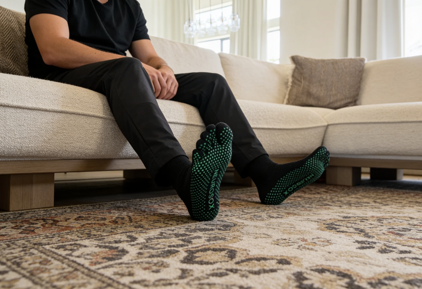 
                  
                    Crew Length Five Toe Non Slip Neurosox
                  
                
