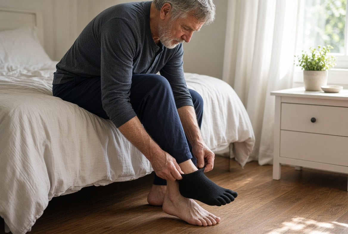 
                  
                    NeuroSox Toe Socks with Grips – Five-Toe Non-Slip Socks for Stability & Foot Health
                  
                